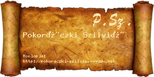 Pokoráczki Szilvió névjegykártya